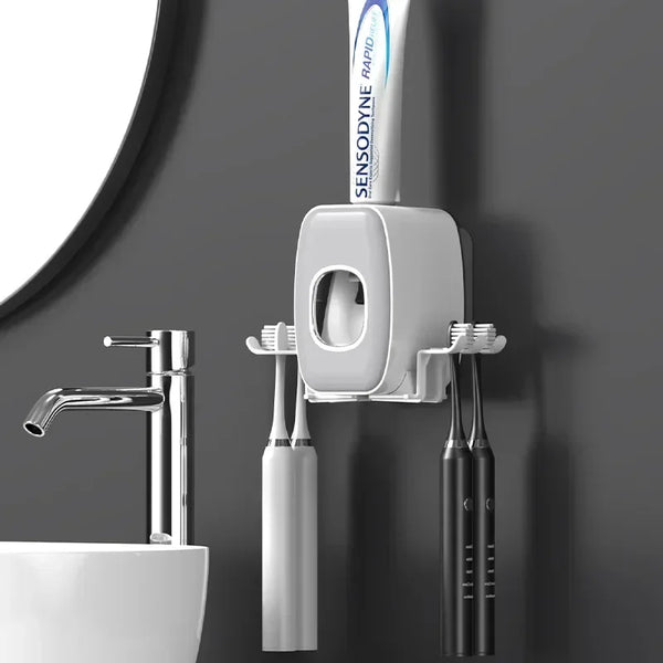No-Drill Toothbrush Organizer