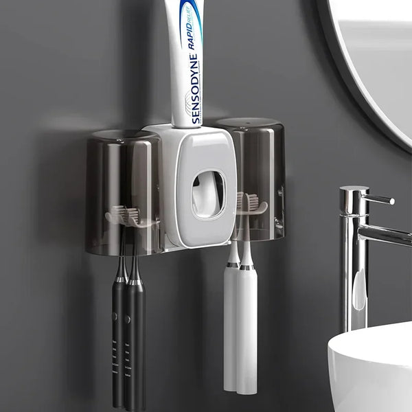No-Drill Toothbrush Organizer
